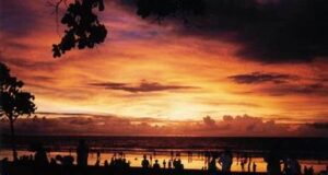Le lever du soleil à Bali