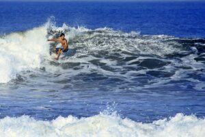 Surfing in Bali