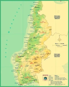 Carte de Sulawesi